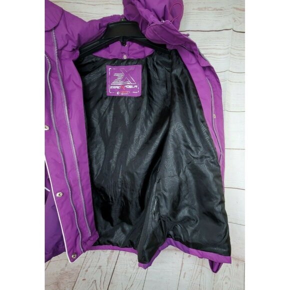 Zero Xposur Performance Ski Jacket/Detachable Hood/Women’s Small Purple - Picture 4 of 12
